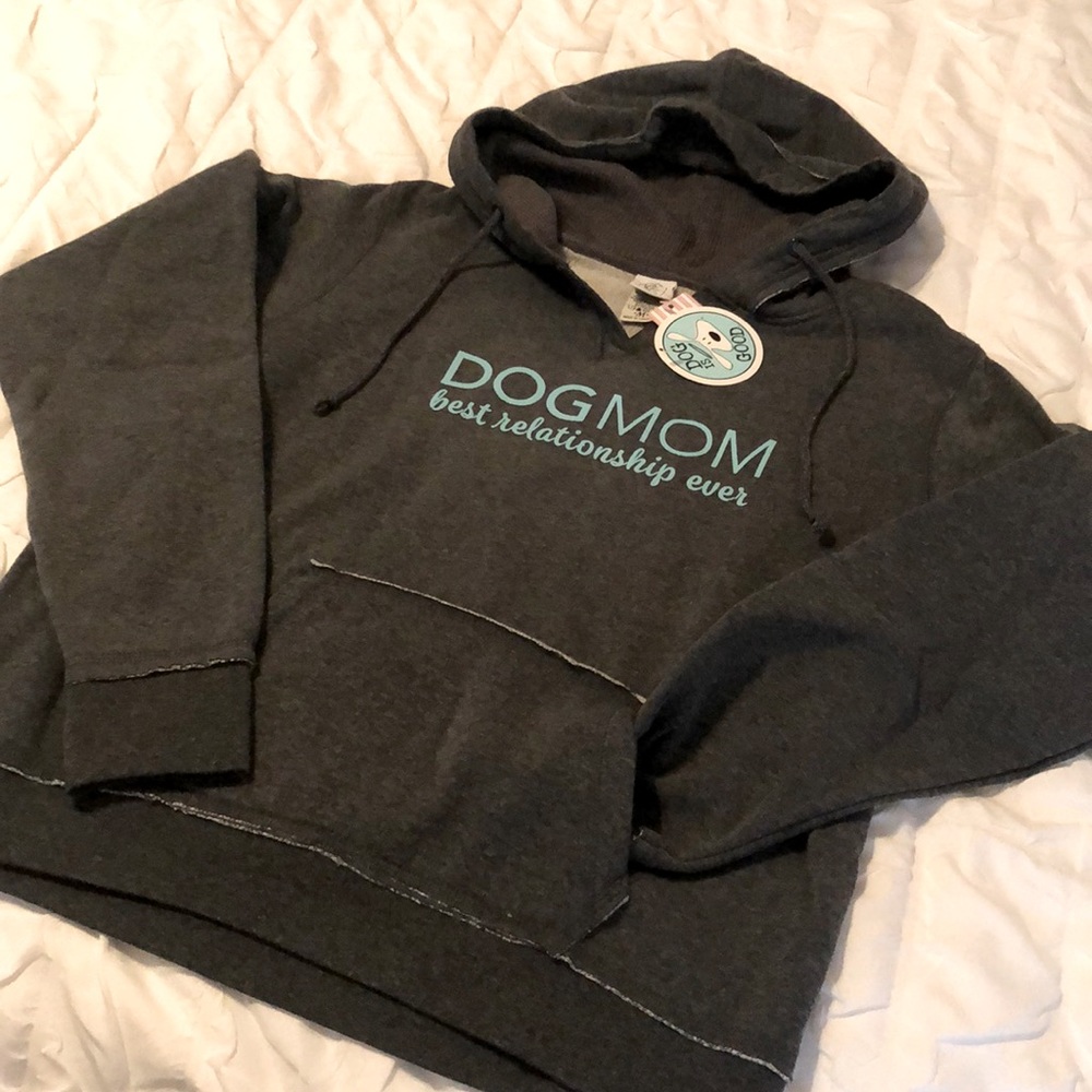 NWT, Dog is Good hooded sweatshirt